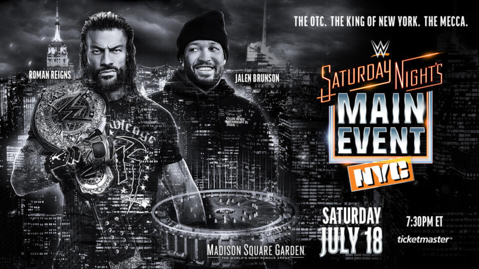 WWE Saturday Night’s Main Event NYC 2026