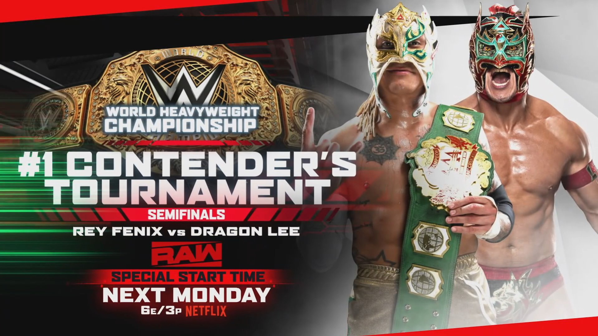 WWE RAW Rey Fenix vs. Dragon Lee