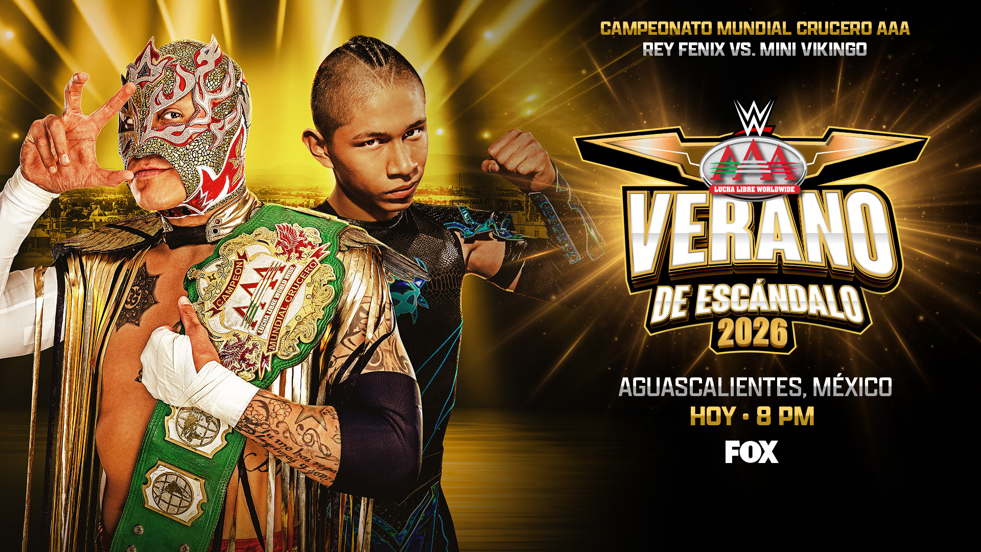 AAA Verano de Escandalo 2026 Rey Fenix vs Mini Vikingo
