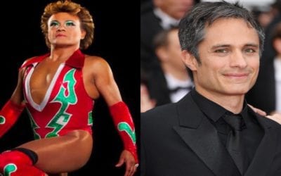 The first images of Gael Garcia as Legends of Lucha Libre’s Cassandro el Exotico are released