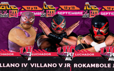 AniMole 4 confirma la presencia de Villano IV, Villano V Jr. y Rokambole Jr. en el Lucha Alley