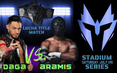 Aramis Vs. Daga for the Warrior Wrestling Lucha Championship at Stadium Series