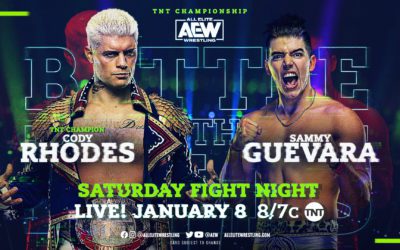 Cody Rhodes will defend the AEW TNT Championship against Sammy Guevara at Battle Of The Belts