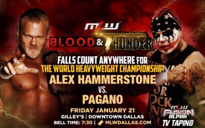 Pagano enfrentará a Alexander Hammerstone por el Campeonato Mundial de Peso Completo de MLW