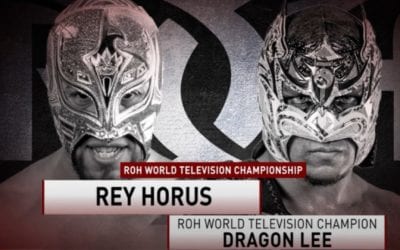 Dragon Lee will defend the ROH World Television Championship against Rey Horus