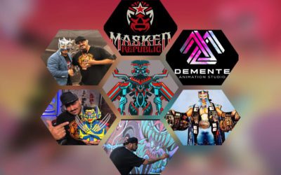 Legendary Luchador Último Dragón and Art Sensation “Urban Aztec” Jesse Hernandez Join Masked Republic & Demente Animation Studio’s  “Legend of Luchasatsu”